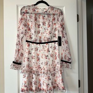 LULUS FLORAL LONG SLEEVE DRESS